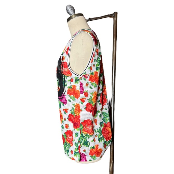 Forever 21 Mesh Floral Jersey Tank size Small - Picture 3 of 14